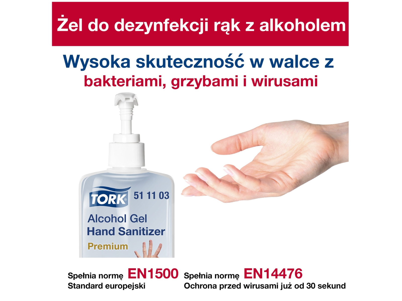 Dezynfekant Żel TORK 511103 butelka 500ml